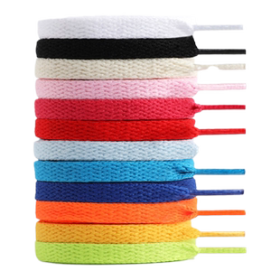 适配匹克态极闪现3鞋带棉花糖白色扎染彩色扁鞋带实战篮球鞋专用