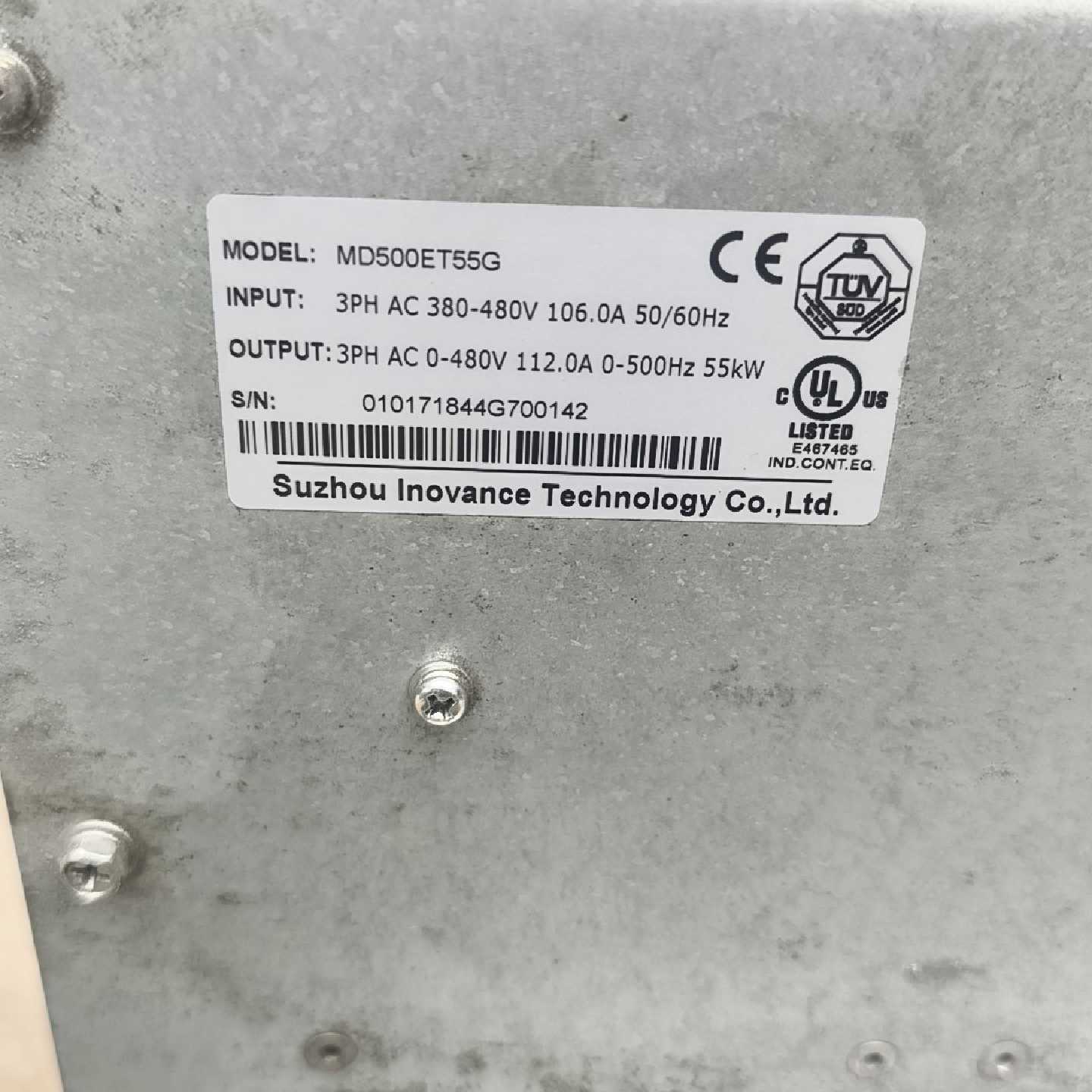 议价汇川变频器MD500ET55G维修图片