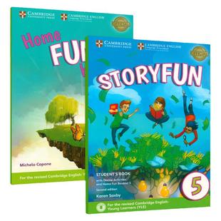【进口直营】剑桥官方少儿英语YLE Story fun for Flyers 5级别测试剑少三级考试书备考资料第二版学生用书套装自学StoryFun教材