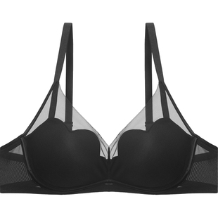 【玫瑰舒挺杯2.0】安莉芳蕾丝内衣女小胸聚拢无钢圈文胸罩EBW1080