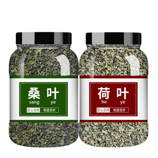 桑叶荷叶茶正品茶中药材泡水喝泡茶秋后霜打藕叶和嗓叶冬桑叶