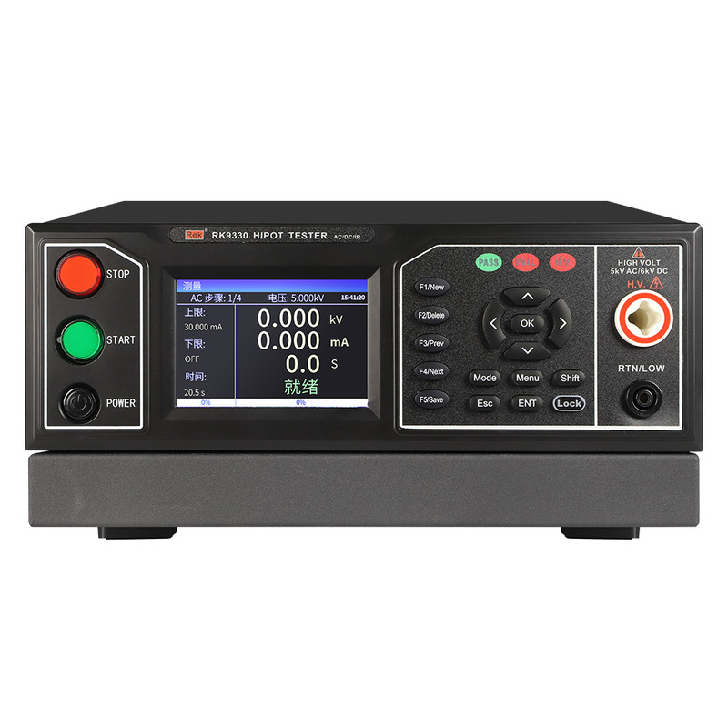 美瑞克RK9320程控绝缘耐压测试仪5/10KV数字交直流高压仪电孤侦测
