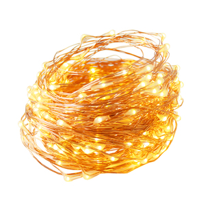 led星星灯新年春节氛围小彩灯满天星过年装饰家用串灯闪电池铜丝