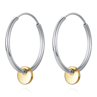 VIGG流金岁月耳环女简约小众设计2025年新款潮纯银时尚百搭耳饰品