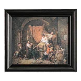 复古黑色相框摆台a3木质油画框A4实木画框空框装裱挂墙8k卡纸定制