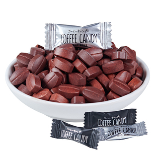 不多言咖啡糖即食黑咖啡豆可嚼防犯困解困提神网红硬糖果正品零食
