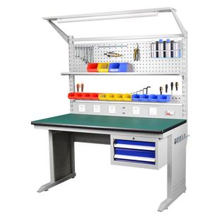 柏钢防静电工作台流水线操作台工厂车间不锈钢检验桌多功能实验台