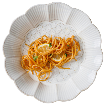 日式网红浮雕家用碗盘杯子套装