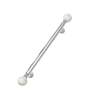 法式衣柜门银色拉手水晶大理石抽屉厨房黄铜圆球橱柜现代简约把手