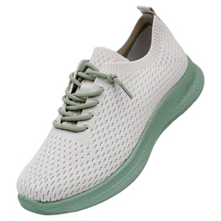 2026新款老北京布鞋女舒适不累脚超轻弹力飞织一脚蹬休闲运动女鞋