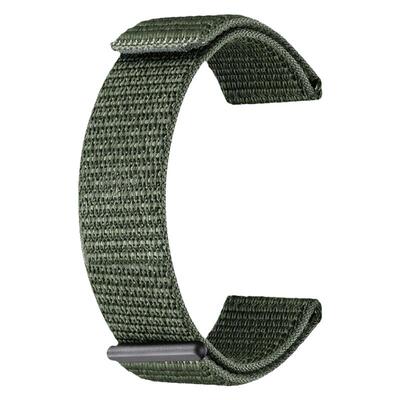 24MM户外运动编织网带轻质透气运动魔术贴表带 兼容型号ALPS手表