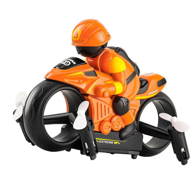 遥控飞机小学生玩具无人机陆空摩托飞行器儿童直升机仿真飞机模型