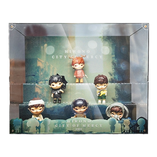 KGBOXPOPMART泡泡玛特盒MOLLY宽恕之城亚克力展示盒防尘罩收纳