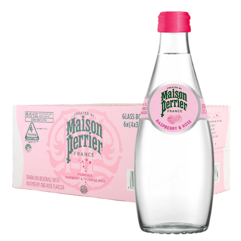 法国进口巴黎水矿泉水330ml*24