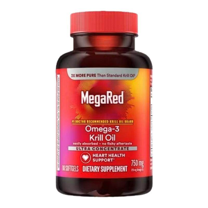 美国进口MegaRed磷虾油胶囊80粒