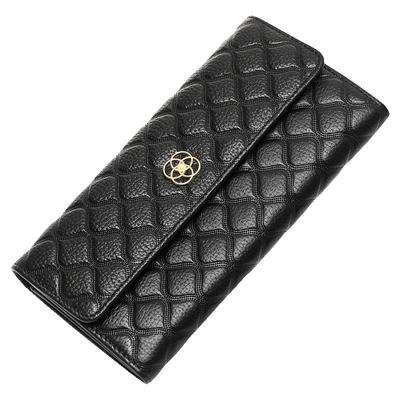 韩版黄色招财高档软牛皮小手包