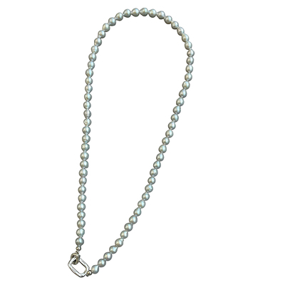 TYUSHA天然真多麻裸圈珍珠项链