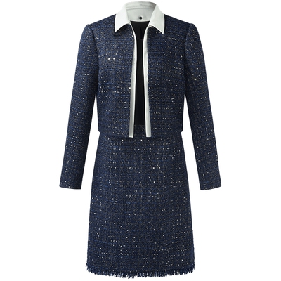 时尚套装歌莉娅小香风上衣半裙女