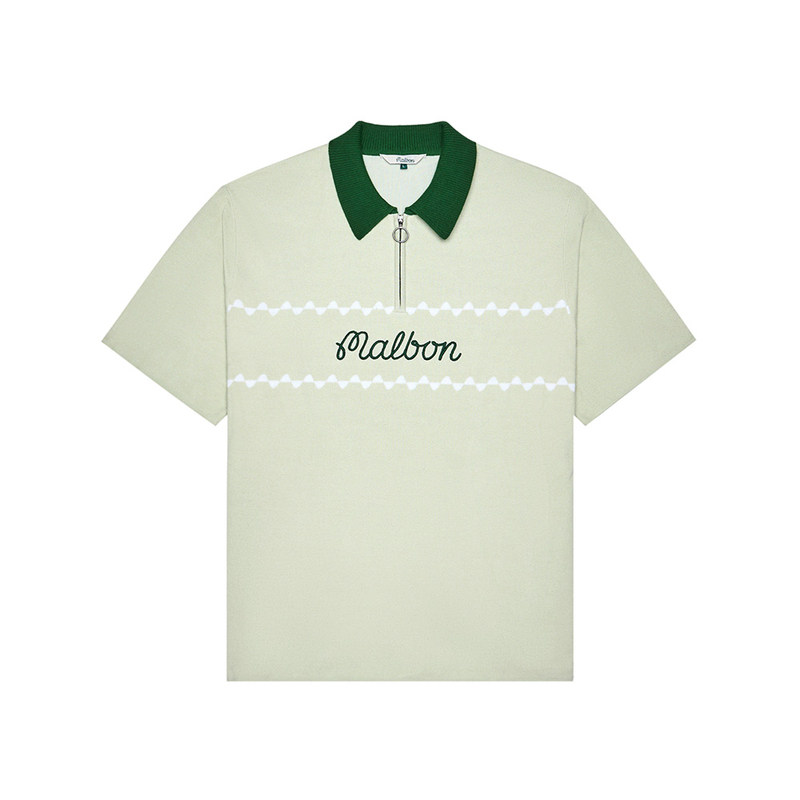 Malbon高尔夫男POLO针织衫短袖