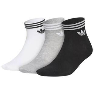滔搏adidas阿迪达斯三叶草男女ORI TREF ANK 3P休闲袜子JL7668
