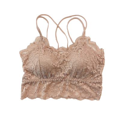 聚拢厚杯显大蕾丝黛美芮裹胸内衣