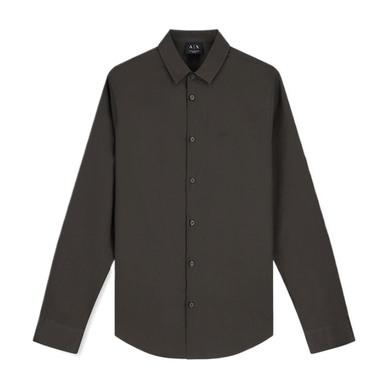 ARMANI EXCHANGE/阿玛尼秋冬男长袖刺绣商务休闲通勤西装衬衫上衣