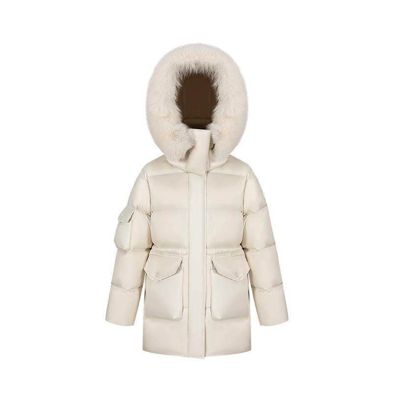 【檀健次同款】美力城泡芙鹅绒服毛领保暖新款外套羽绒服男女015