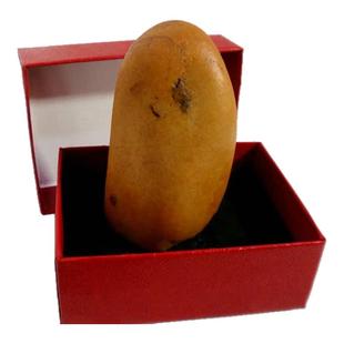 黄龙玉印章原石黄蜡石尺寸70*32*42mm台霍山玉185克NO:16-10-28