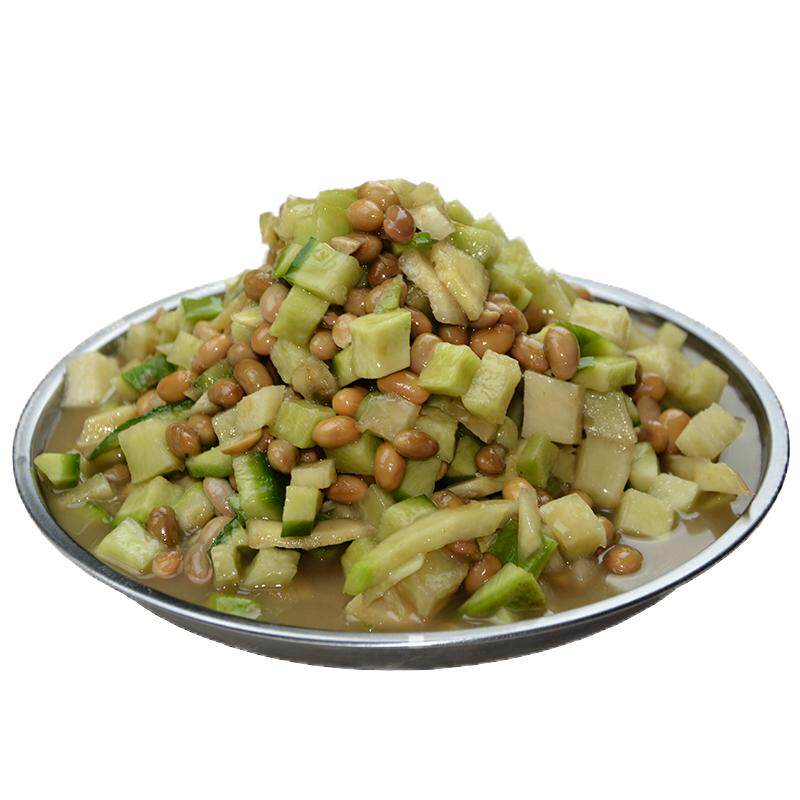 山东萝卜臭豆子风味萝卜咸菜临沂特产盐酱毛豆安徽手工农家自制