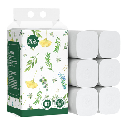 漫花无芯卷纸卫生纸24大卷厕纸家用实惠装纸巾无芯卷筒纸厕所手纸