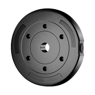 环保哑铃片杠铃片小孔包胶家用健身器材通用男女士举重深蹲练手臂