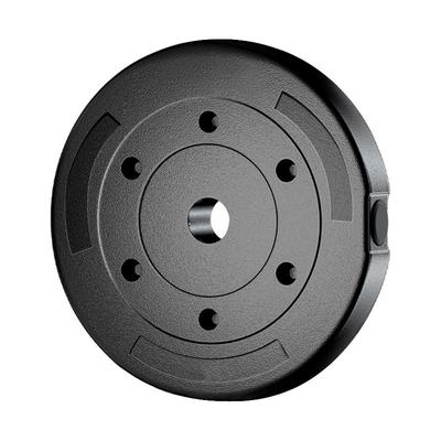 环保哑铃片杠铃片小孔包胶家用健身器材通用男女士举重深蹲练手臂