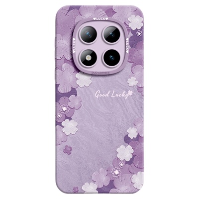 【油画四叶草】腕带硅胶壳带挂绳