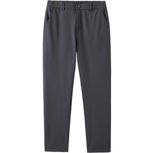 骆驼男装软壳裤男士2025秋冬季防泼水防静电加绒保暖休闲长裤