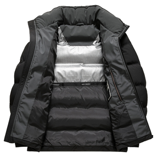 新款男士羽绒服石墨烯内里40岁50中年爸爸冬装立领外套中老年男装