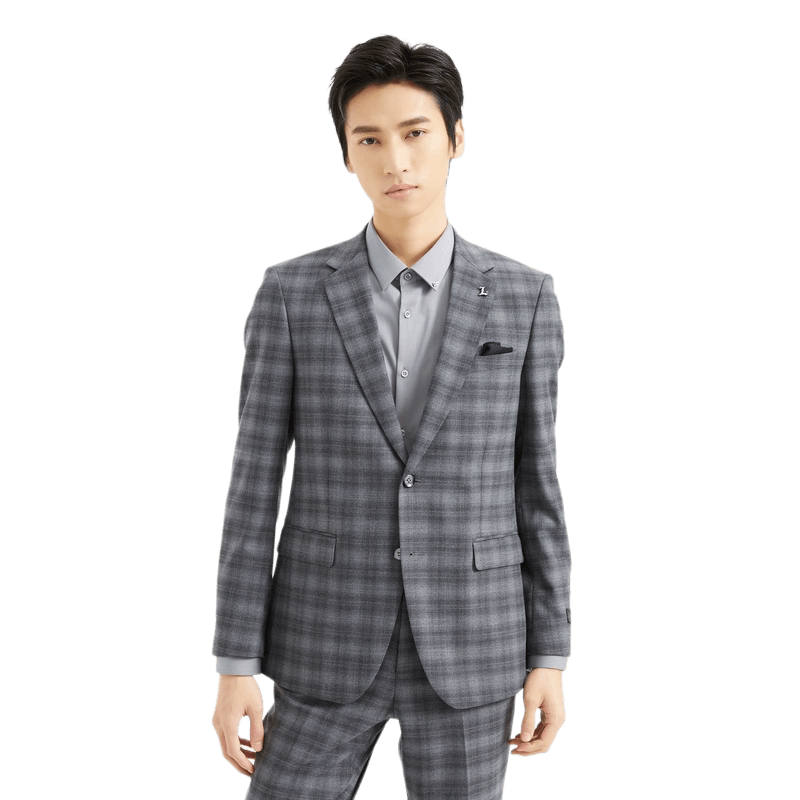【英轮黑灰调】利郎青年商务西服男2026春休闲西装两件套Q4QXF31