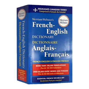 韦氏法语词典 英文原版 Merriam Webster's French English Dictionary法英双语词典 英语法语进口工具书 字典辞典