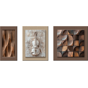 中古风客厅装饰画高级感沙发背景墙挂画2026新款抽象复古艺术壁画