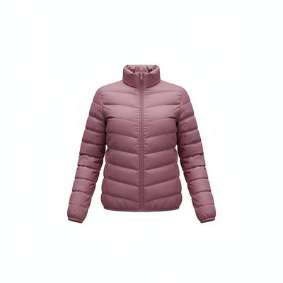 鸭鸭简约休闲鸭绒短款立领羽绒服