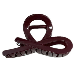 安哥拉红气质优雅韩系抓夹简约个性小众后脑勺简约盘发鲨鱼夹发饰