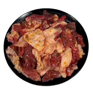 辽东小黄牛肉新鲜原切牛胸口拌肉烧烤食材半成品齐齐哈尔家庭烤肉