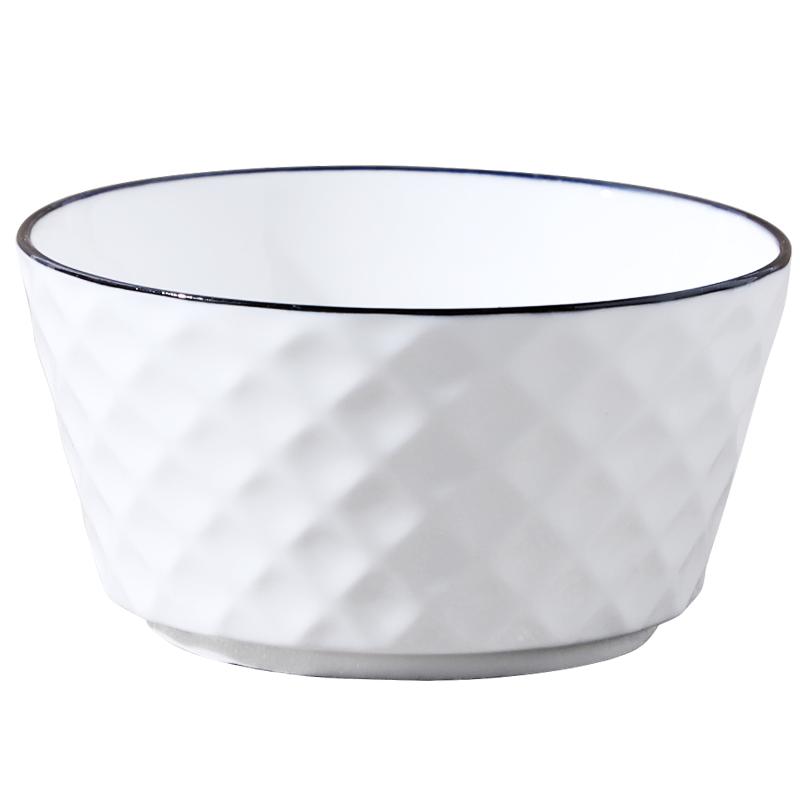 陶瓷碗盘45头10人家用碗碟套装创意个性北欧简约餐具网红ins风碗