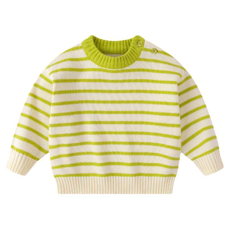 嘟嘟家宝宝冬季针织条纹毛衣男童毛衣女童秋冬衣服儿童上衣童装潮