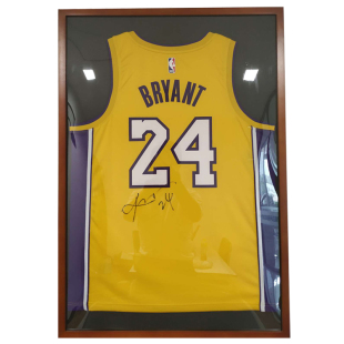 定制实木高端球衣展示相框装裱签名足球篮球衣服收藏挂墙画框定做