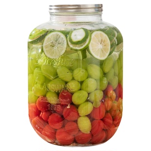 可乐桶冷水壶冰箱水壶饮料桶带龙头商用摆摊网红水果茶果汁玻璃瓶