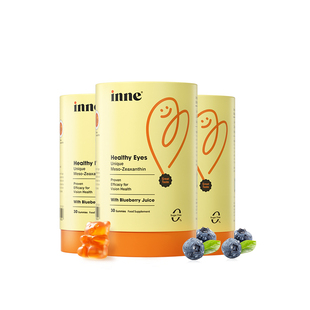 3盒*inne因你叶黄素软糖儿童蓝光盾蓝莓蓝光保护眼睛【部分临期】