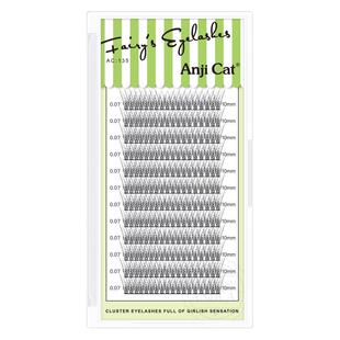 anjicat网红鱼尾款朵毛嫁接睫毛鱼尾型种植眼睫毛柔软自然舒适