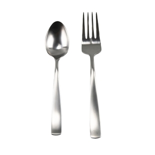 出口日本304不锈钢学生勺叉套装便携创意餐具勺子叉子调羹水果叉