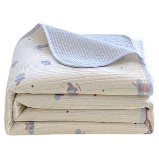 纯棉床盖单件三层夹棉床罩全棉儿童榻榻米学生宿舍加厚床单三件套