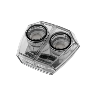 免拧盖隐形眼镜盒高级感美瞳护理双联盒子便携小巧收纳防漏伴侣盒